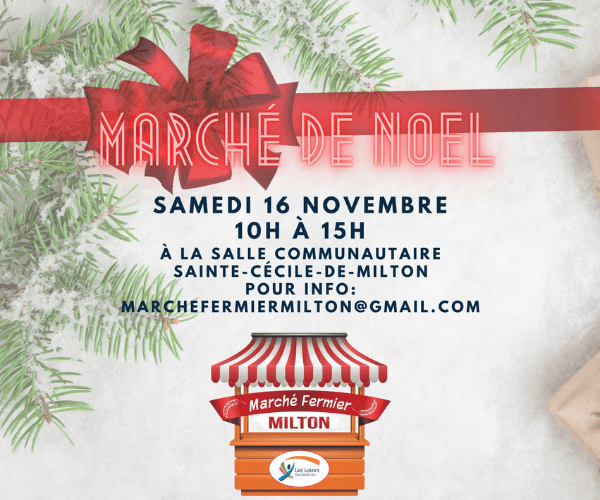 Marché de Noël de Sainte-Cécile-de-Milton (16 novembre)