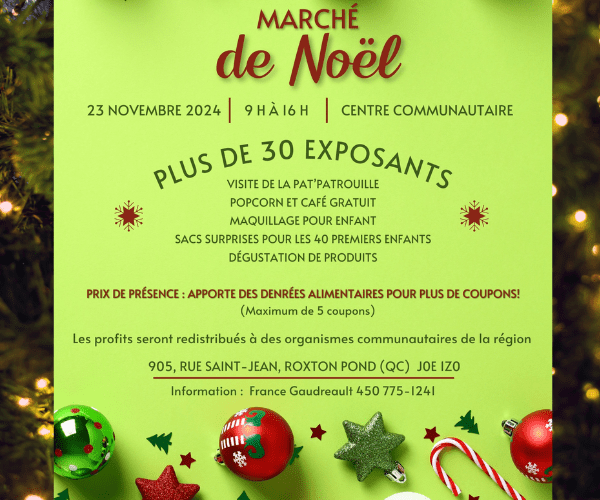 Marché de Noël de Roxton Pond (23 novembre)